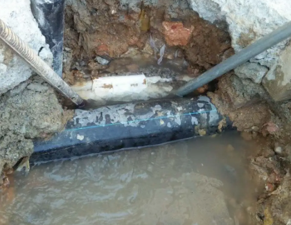 兴平测漏水之水管漏水